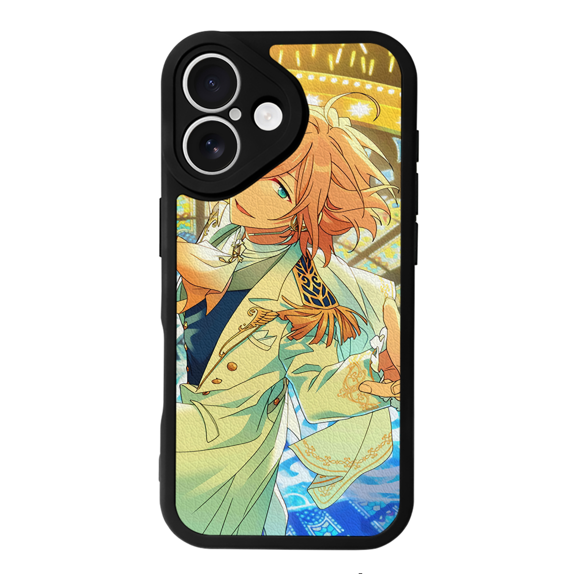 （画像用） あんさんぶるスターズ! Ensemble Stars 【iPhone 16シリーズ対応】シリコンスマホケース（レザー調） 材質：シリコン